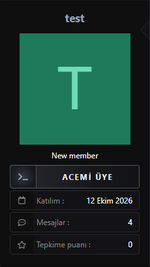 Acemi Üye postbit Acemi Üye postbit