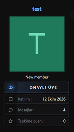 Onaylı Üye postbit Onaylı Üye postbit
